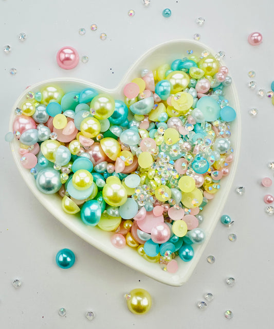 May Flowers (Half Pearl and Rhinestone Mix)