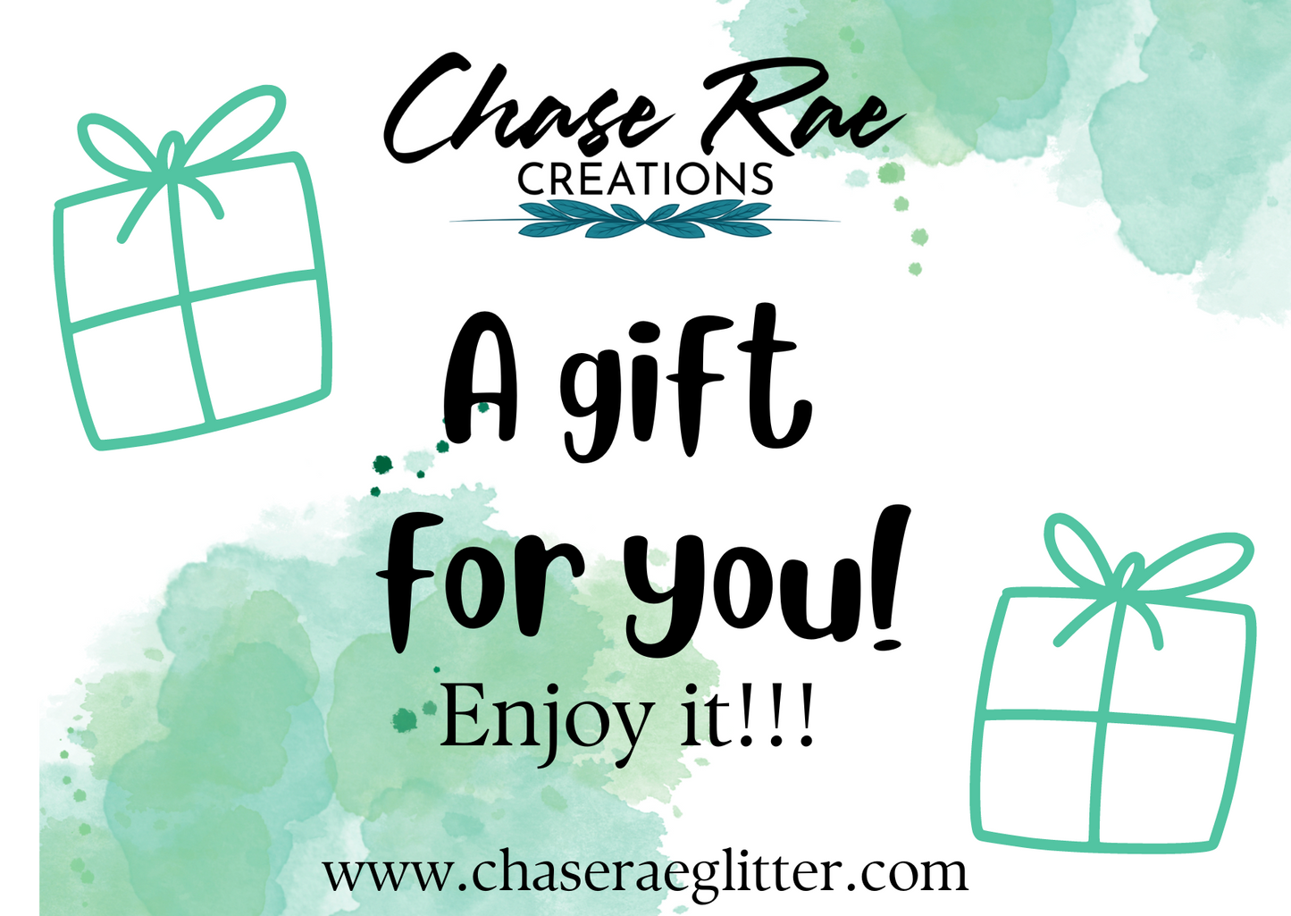 Chase Rae Glitter Gift Card