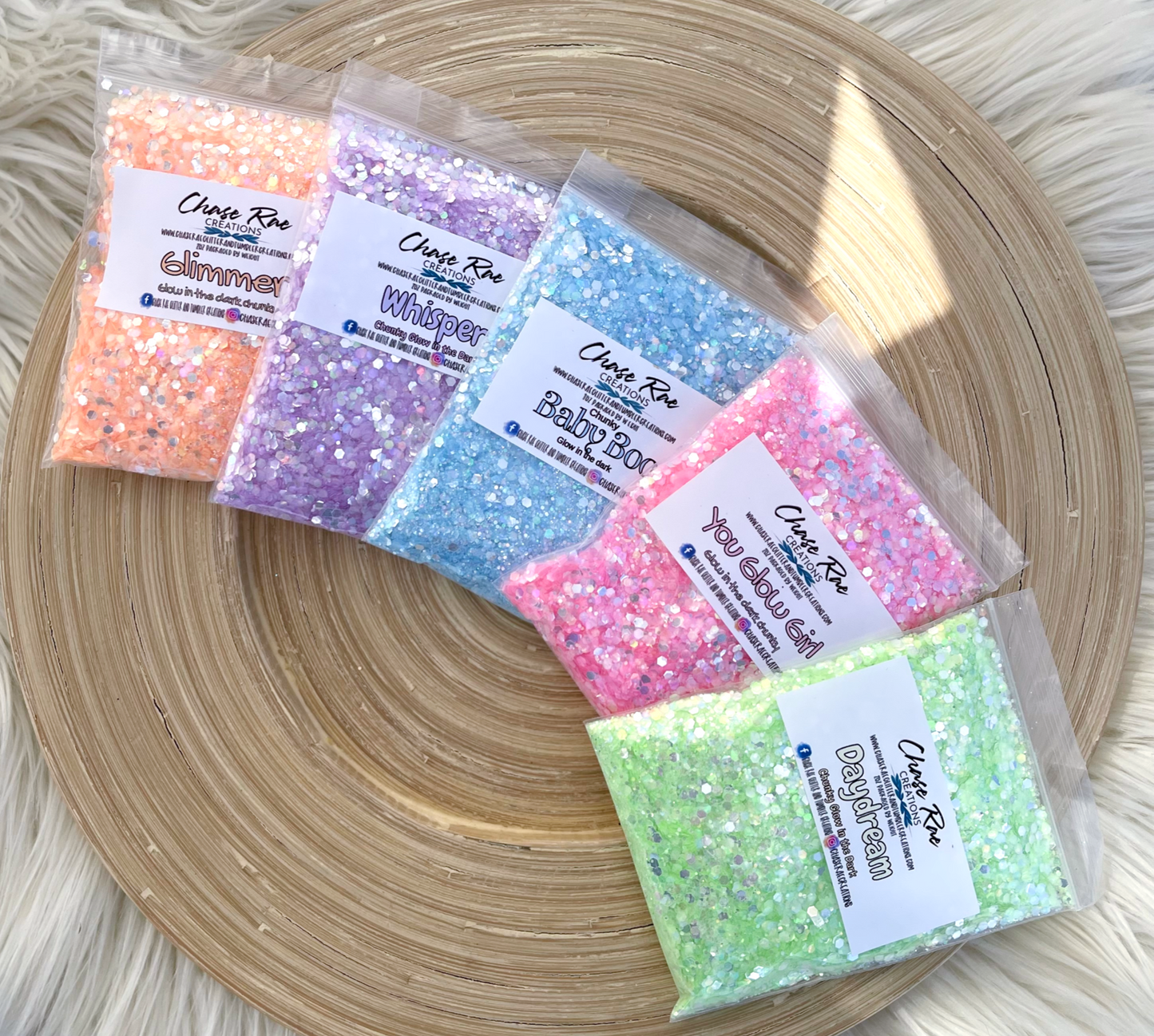 Glow Glitter Bundle (chunky)