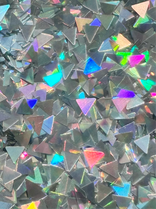 Broken Mirror  ( holographic triangles )