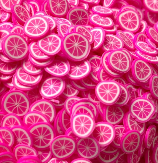 Pink Grapefruit slices ( sprinkles )