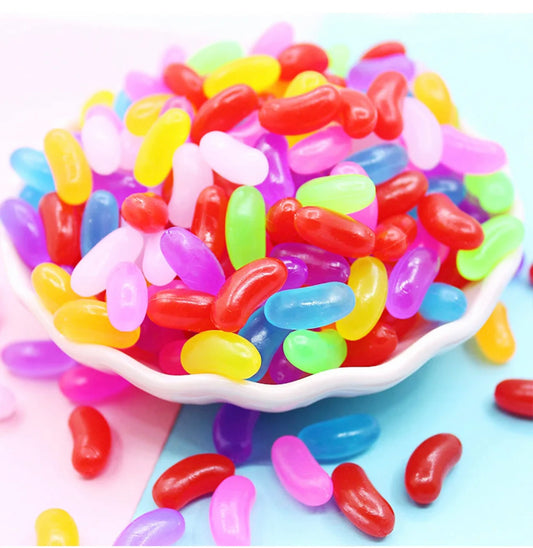 Faux Candy Jelly Beans 15mm