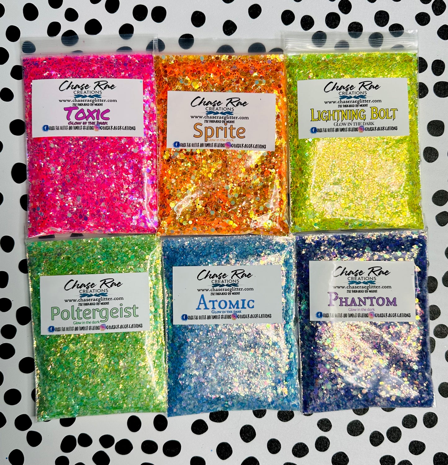 Glow Glitter Bundle 2 (chunky)