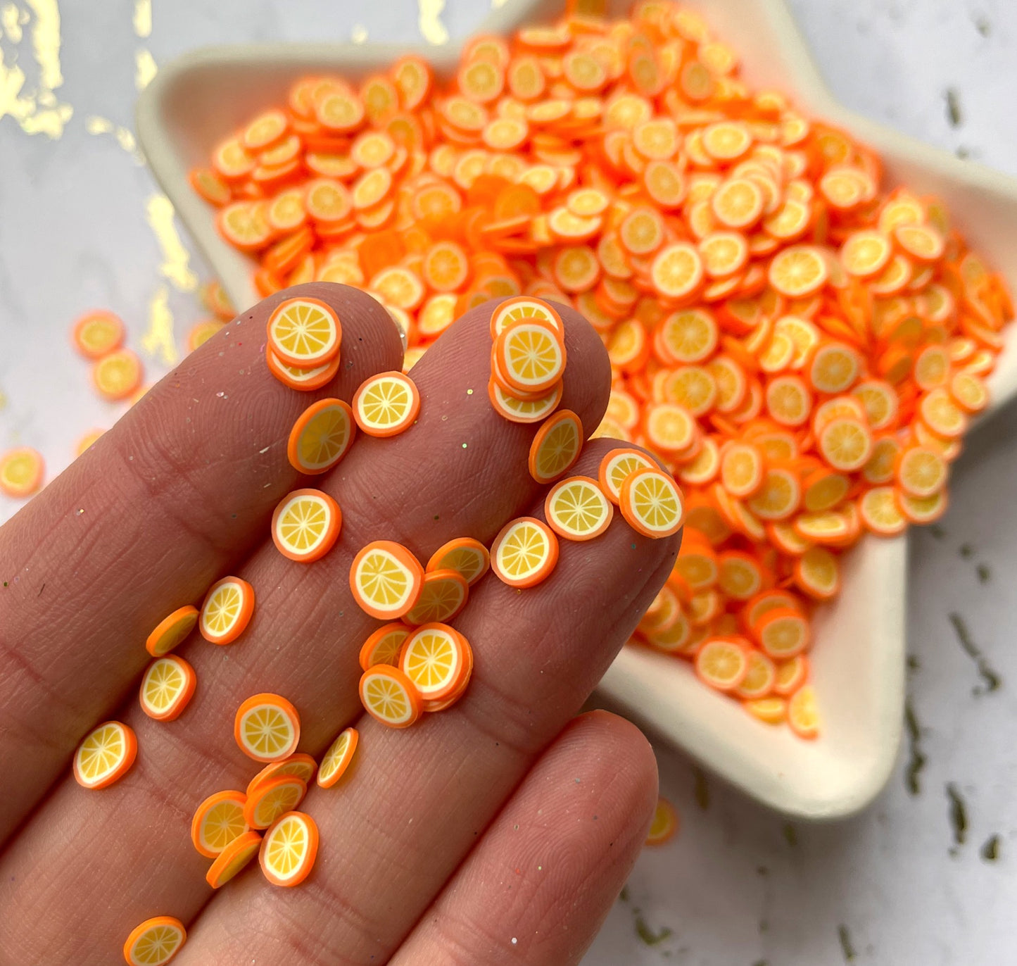 Orange slices ( sprinkles )