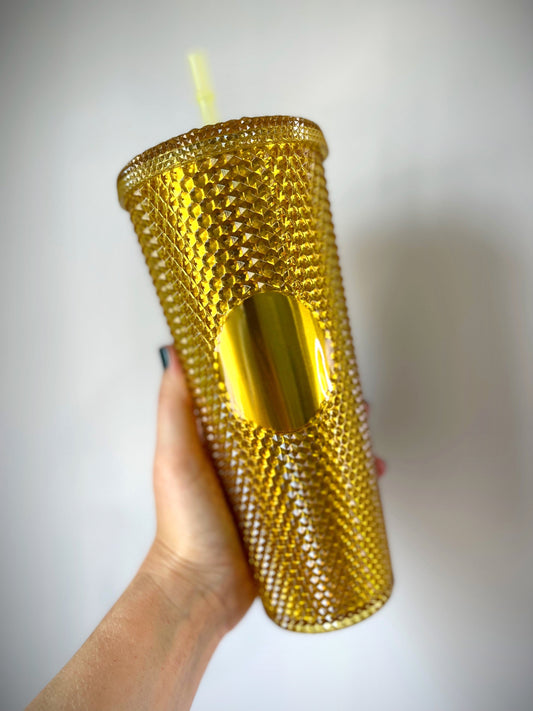 Studded Gold Tumbler 24 oz